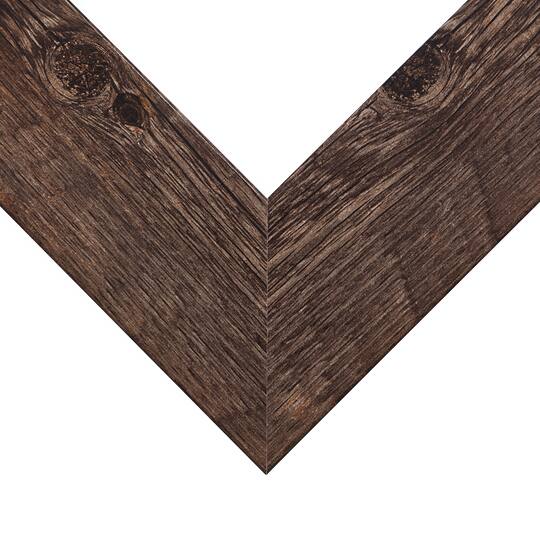 4 Pack Craig Frames American Barn Brown Oak Picture Frame with Mat
